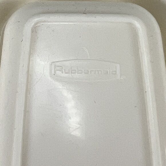 Vintage Rubbermaid Butter Dish Almond Sheer 0477 Keeper Saver - Picture 4 of 5